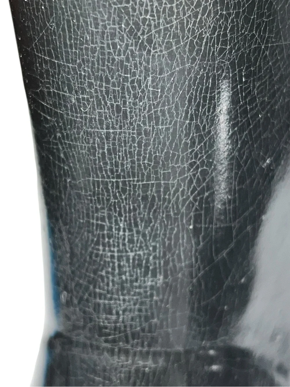 Hunter Glossy Tall Black Boots - Size 6